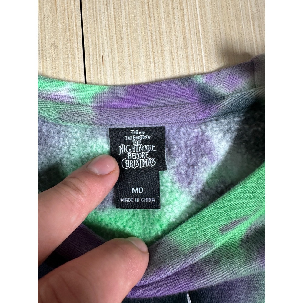 Disney The Nightmare Before Christmas Sweatshirt Mens M Multicolor Roll The Dice - Picture 3 of 5